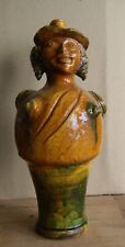 Antique Italian Glazed Earthenware Figural Jug Late 19th - Early 20th Century picture