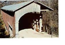 Vintage Monroe County Indiana Nancy Jane Covered Bridge Unposted Postcard #559 picture
