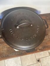 NICE NICE Antique 1920 Griswold #9 Tite Top Dutch Oven With Rare Trivet picture