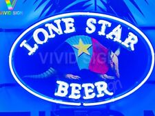 Lone Star Texas Armadillo Beer Light Lamp Neon Sign 20