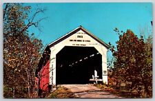 Postcard 14-61-34 Cox Ford Bridge, Park County, Indiana No 36 S182 picture