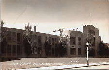RPPC Bozeman Montana 1937 Art Deco Gallatin County High School Wilson Postcard picture