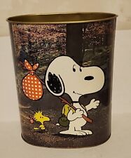VINTAGE 1978 WASTEBASKET TRASH CAN SNOOPY CHARLIE BROWN PEANUTS CHEINCO 1970’s picture