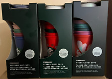 (3)  x 6 STARBUCKS HOT CUPS HOLIDAY, VALENTINE'S & SUMMER Change Color brand new picture
