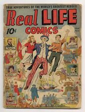Real Life Comics Picture Magazine #1 GD- 1.8 RESTORED 1941 picture