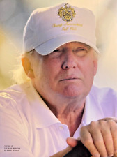 2017 Magazine Illustration Donald Trump Trump International Golf Club Hat picture
