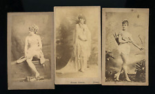 Three Victorian Era Cupids CDV Photo Lot 1870s 19th Century Rare picture