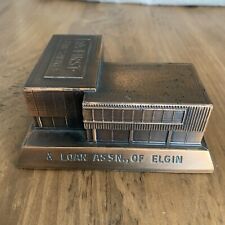 Banthrico First Federal Savings and Loan of Elgin Die Cast Bank With  KEY Rare picture