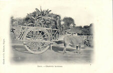 PC CPA LAOS, INDOCHINA, LAOTIAN CART, (b23465) picture