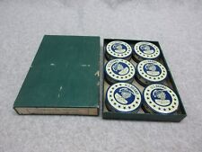 Case 1940's US BRAND TYPEWRITER TINS in Original BoX  5 Full of Ribbon  1 Empty picture