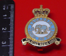 RAF Museum Royal Air Force Enamel Pin Badge No 44 Squadron Queens Crown Elephant picture