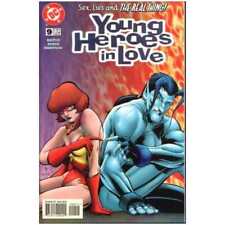 Young Heroes in Love #9 in Near Mint condition. DC comics [k% picture