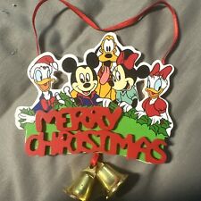 Vintage Wooden Disney Mickey And Friends Cut Out Christmas Ornament Kurt Adler picture