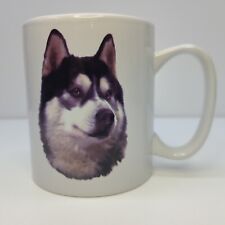 Siberian Husky Cup Coffee Mug Tea Beverage Bowwowmeows Vintage  White Dog Print picture