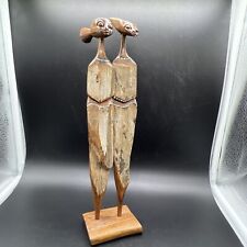 Wooden Carved African Pair Unique picture