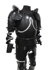 Medieval Black Knight Wearable Suit Of Armor Crusader Combat Full Body helmet picture