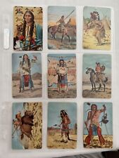 1956 Braves of Indian Nations Cards Pack-O-Ten Quaker 18 Cards picture