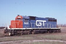 GT 5925 GRAND TRUNK Railroad Train Locomotive PT HURON MI 1980 Photo Slide picture