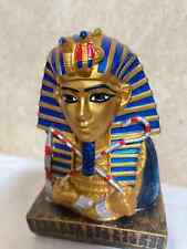 Unique ANCIENT EGYPTIAN Statue King Tutankhamun head of hard stone 6.5in 0.5KGBC picture