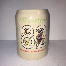 Vtg 1982 Wurstfest Festival 0.5 L Gerz Beer Mug New Braunfels Texas German Made picture