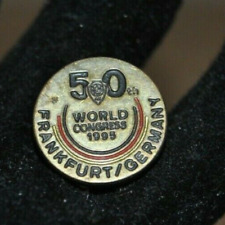 Vintage Frankfurt Germany 50 Years 1995 World Congress Lepel / Hat Pin  picture