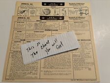 AEA Tune-Up Chart System 1941 Dodge Six Custom & Deluxe picture