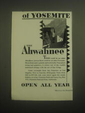 1931 Yosemite National Park Ad - of Yosemite the Ahwahnee picture