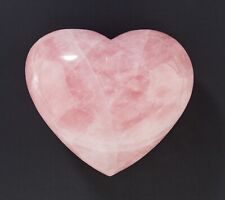 Rose Quartz Heart Polished Crystal Love Pink Natural Stone 5.56” 3.57lb. H1453 picture