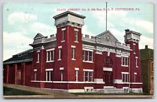 Pottstown PA-Pennsylvania, 1909 State Armory N. G. P.  Entrance Vintage Postcard picture
