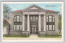 Vtg Post Card Carnegie Library Chickasha, Oklahoma A381 picture