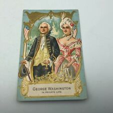 Vtg Antique George + Martha Washington Embossed Postcard Private Life M5  picture