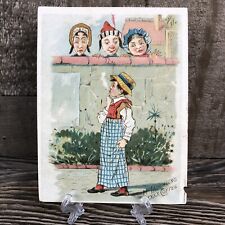 Antique McLaughlin's XXXX Coffee Smoking Child Advertising Trade Card picture