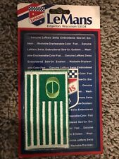 Ecology green flag LeMans embroidered sew-on racing patch original packaging picture