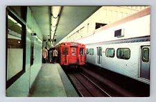 Toronto-Ontario, Toronto Subway and Trains, Antique Vintage Souvenir Postcard picture