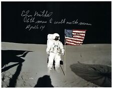 NASA Edgar Mitchell Apollo 14 Signed Lunar Surface Photo picture