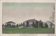 New London New Hampshire Brocklebank Hotel Hand Colored White Border NH Postcard picture