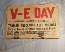 V-E DAY Antique rare World War II (WW2) Newspapers 1945   picture
