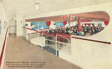 Vintage Edgewater Beach Yacht Club Hotel Cocktail Lounge Chicago IL P234 picture