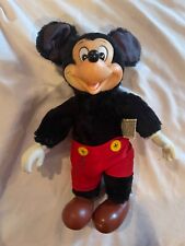Vintage Applause Mickey Mouse Disney Plush Toy Hard Plastic Face Hands Shoes picture