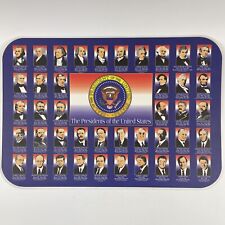 The Presidents Of The United States & Branches Of  Gov Place Mat Vintage 90s picture