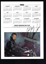 Sammy Kershaw signed fan club calendar 
