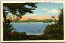 Pontoosuc Lake, Pittsfield, Massachusetts - Postcard picture