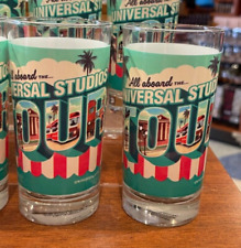 Universal Studios Hollywood All Aboard The US Tours Collectible Glass Cup New picture