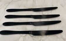 Lot of 4 Black Our Table Flatware  Knife picture