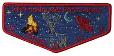 Croatan Lodge 117 East Carolina NC 2023 Conclave Host Flap RED Bdr (YX1418) picture