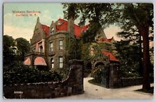 Cortland, New York - Beautiful Wickwire Residence - Vintage Postcards - Posted picture