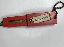 VTG Key-Jector Chrysler 1964-67 Keychain Rare Collectible Red Bushnell, Illinois picture