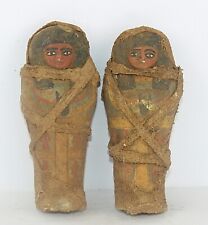 Rare Ancient Egyptian Antique 2 Mummified Ushabti Egyptian Mythology BC picture