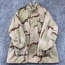 US Army Jacket Mens Medium Full Zip Tri Color Camo Cold Weather Parka Field Coat picture