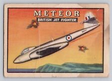 1952 Topps Wings Friend or Foe #50 Meteor British Jet Fighter picture